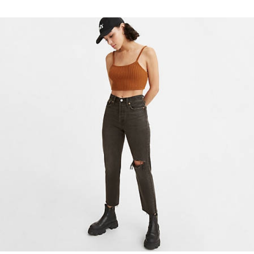 Levi's Black Wedgie Straight jeans